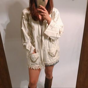 {YAK MAGIC} Unique 100% Cotton Open Front Jacket